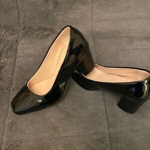 Elegant Black Patent Leather Heels